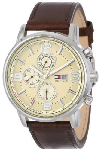 Tommy Hilfiger Gabe Miesten kello 1710337 Beige/Nahka Ø44 mm