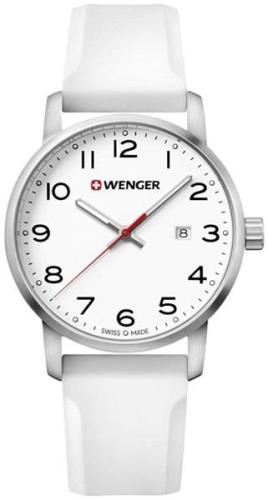 Wenger 99999 Miesten kello 01.1641.106 Valkoinen/Kumi Ø42 mm