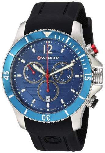 Wenger Seaforce Miesten kello 01.0643.110 Sininen/Kumi Ø43 mm