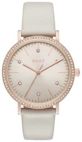 DKNY Dress Naisten kello NY2609 Harmaa/Nahka Ø34 mm