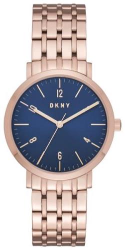 DKNY Dress Naisten kello NY2611 Sininen/Punakultasävyinen Ø36 mm