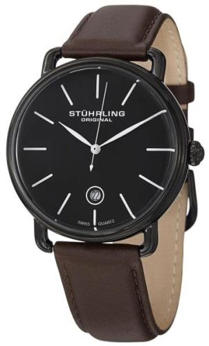 Stührling Original Miesten kello 768.03 Musta/Nahka Ø42 mm