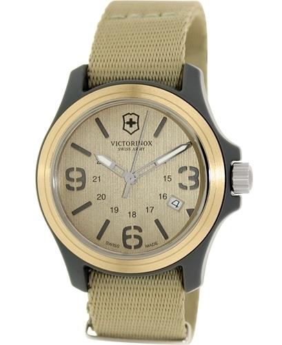 Victorinox Original Miesten kello 241516 Ruskea/Tekstiili Ø40 mm