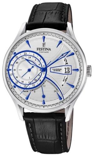 Festina Miesten kello F16985-1 Hopea/Nahka Ø41 mm