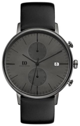 Danish Design Sport Miesten kello IQ16Q975 Harmaa/Nahka Ø42 mm