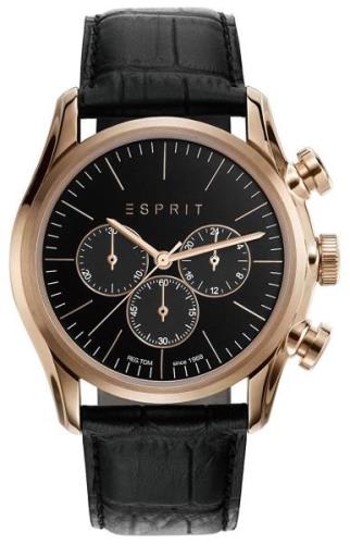 Esprit Sport Miesten kello ES108801001 Musta/Nahka Ø44 mm