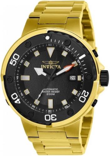 Invicta 99999 Miesten kello 24467 Musta/Kullansävytetty teräs Ø49