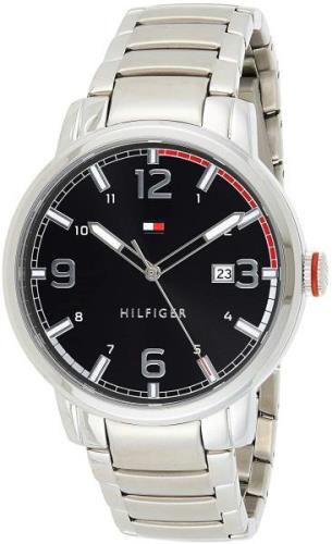 Tommy Hilfiger 99999 Miesten kello 1791755 Musta/Teräs Ø44 mm