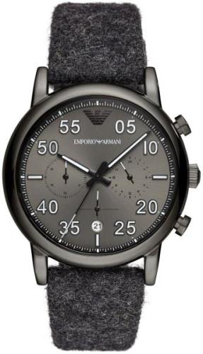 Emporio Armani Luigi Miesten kello AR11154 Harmaa/Nahka Ø43 mm