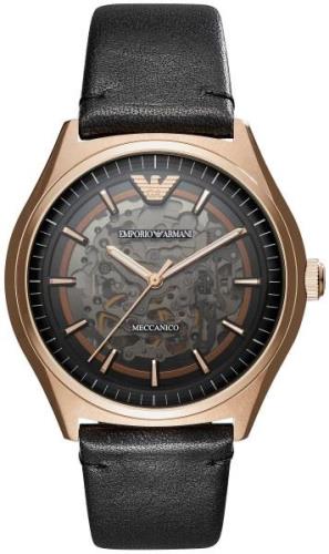 Emporio Armani Meccanico Miesten kello AR60004 Harmaa/Nahka Ø43 mm