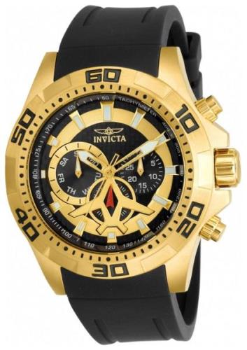 Invicta Aviator Miesten kello 21738 Musta/Kumi Ø48 mm