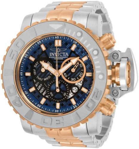 Invicta Sea Hunter Miesten kello 30910 Sininen/Punakultasävyinen