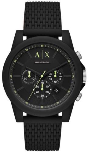 Armani Exchange Outerbanks Miesten kello AX1344 Musta/Kumi Ø44 mm