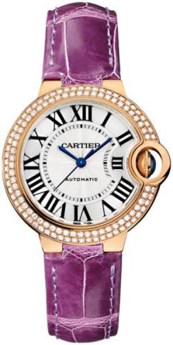 Cartier Ballon Bleu De Cartier Naisten kello WE902066 Hopea/Nahka