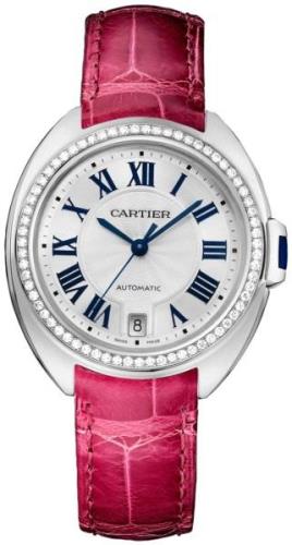 Cartier Cle De Cartier Naisten kello WJCL0049 Hopea/Nahka Ø35 mm