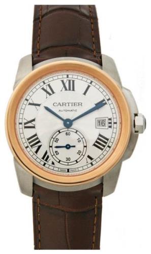 Cartier Calibre De Cartier Miesten kello W2CA0002 Hopea/Nahka Ø38 mm