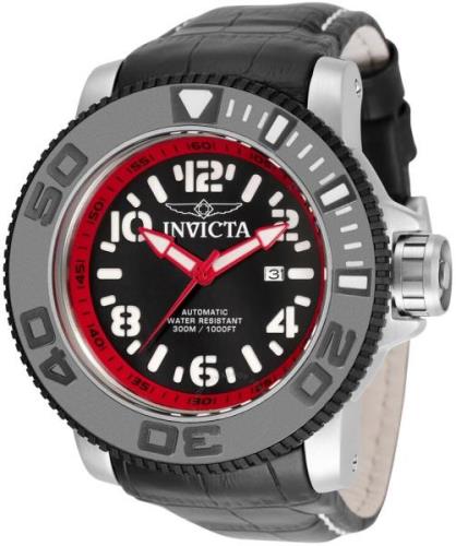 Invicta Sea Hunter Miesten kello 34780 Musta/Nahka Ø58 mm