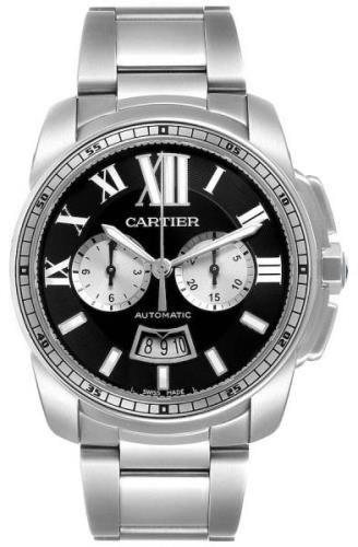 Cartier Calibre de Cartier Miesten kello W7100061 Musta/Teräs Ø42 mm