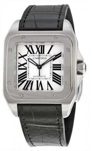 Cartier Santos Santos 100 W20106X8 Hopea/Nahka 32x32 mm