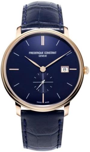 Frederique Constant Slimline Miesten kello FC-245N5S4 Sininen/Nahka