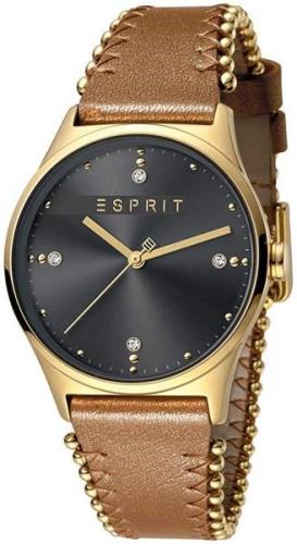 Esprit 99999 Naisten kello ES1L032L0035 Musta/Kullansävytetty teräs
