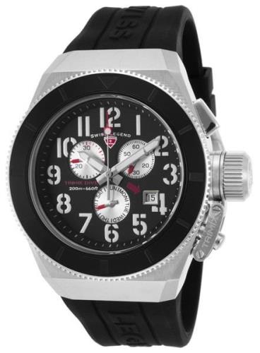 Swiss Legend 99999 Miesten kello SL-13844-01 Musta/Kumi Ø46 mm