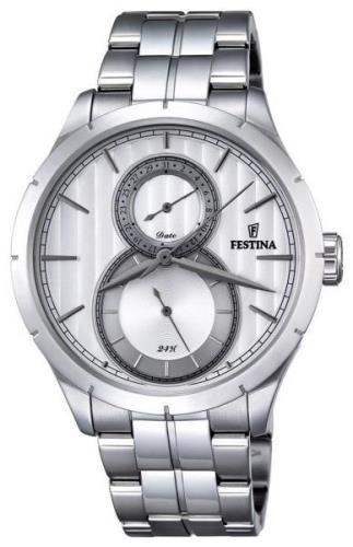 Festina Dress Miesten kello F16891-1 Hopea/Teräs Ø46 mm