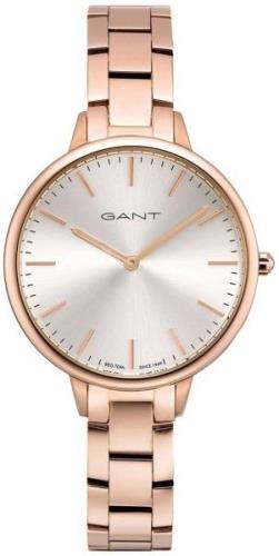 Gant Stanford Miesten kello GT053009 Hopea/Punakultasävyinen Ø35 mm