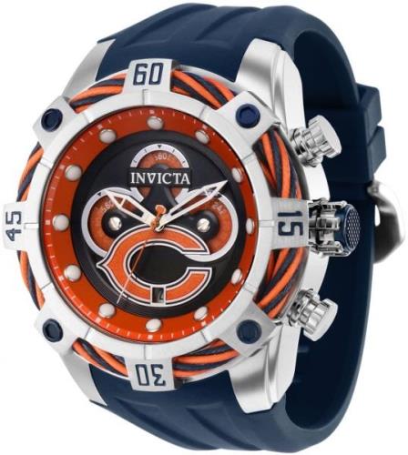 Invicta Nfl Miesten kello 35818 Sininen/Kumi Ø52 mm