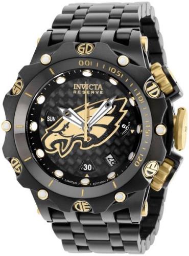 Invicta Nfl Miesten kello 36177 Musta/Teräs Ø51 mm