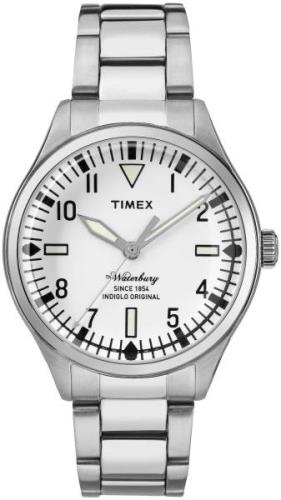 Timex 99999 Miesten kello TW2R25400 Valkoinen/Teräs Ø42 mm
