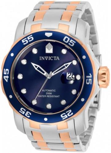 Invicta Pro Diver Miesten kello 33342 Sininen/Punakultasävyinen Ø48