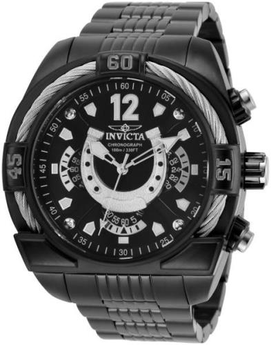 Invicta Bolt Miesten kello 34580 Musta/Teräs Ø50 mm