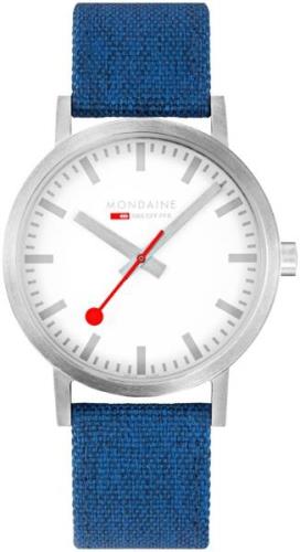 Mondaine Classic Miesten kello A660.30360.17SBD Valkoinen/Nahka Ø40