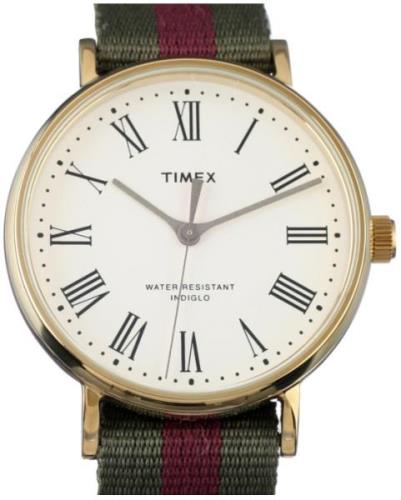 Timex 99999 Miesten kello TW2T98600LG Valkoinen/Tekstiili Ø37 mm