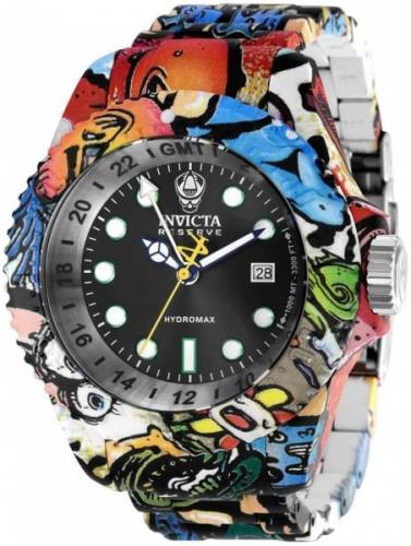 Invicta Reserve Miesten kello 36759 Musta/Teräs Ø52 mm