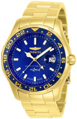 Invicta Pro Diver Miesten kello 25823 Sininen/Kullansävytetty teräs