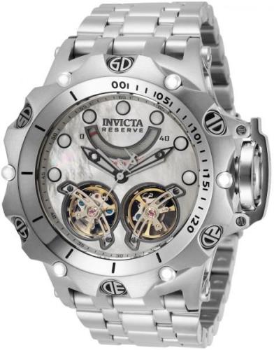 Invicta Reserve Miesten kello 33536 Valkoinen/Teräs Ø51 mm