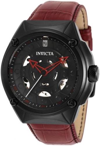 Invicta Jason Taylor Miesten kello 33214 Musta/Nahka Ø46 mm