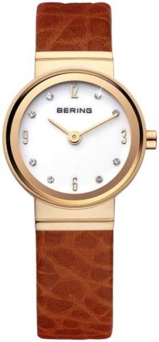 Bering Classic Naisten kello 10122-534 Valkoinen/Nahka Ø22 mm