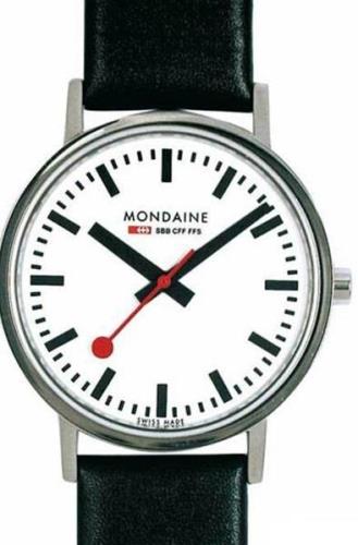 Mondaine 99999 Miesten kello A660.30314.11SBB Valkoinen/Nahka Ø36 mm