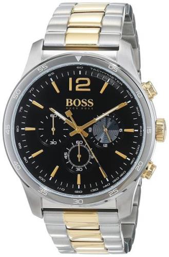 Hugo Boss Chronograph Miesten kello 1513529 Musta/Kullansävytetty