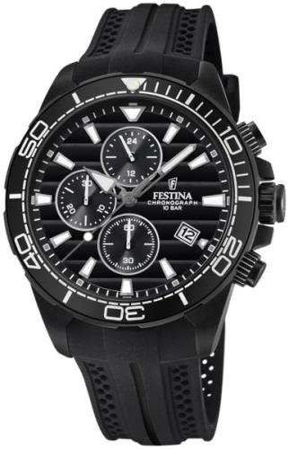 Festina 99999 Miesten kello F20369-1 Musta/Kumi Ø44.3 mm