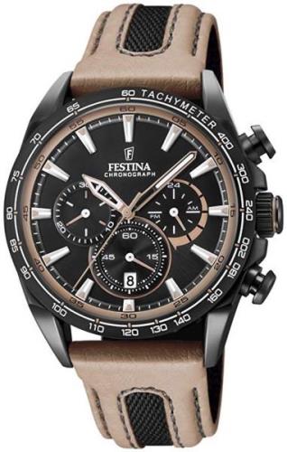 Festina 99999 Miesten kello F20351-1 Musta/Nahka Ø44 mm