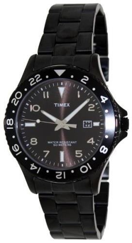 Timex Miesten kello T2P028 Musta/Teräs Ø44 mm