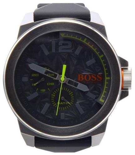 Hugo Boss New York Miesten kello 1513347 Harmaa/Kumi Ø50 mm