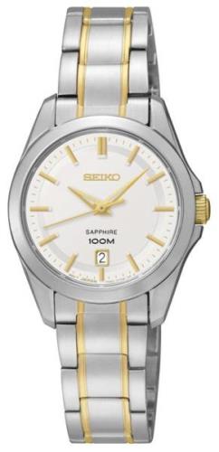 Seiko 99999 Naisten kello SXDF59P1 Hopea/Kullansävytetty teräs Ø28