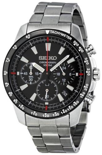 Seiko Chronograph Miesten kello SSB031 Musta/Teräs Ø40 mm