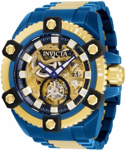 Invicta Reserve Miesten kello 33808 Sininen/Kullansävytetty teräs