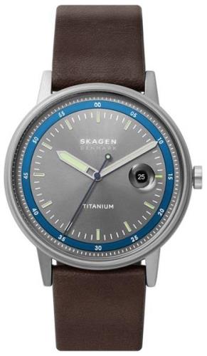 Skagen Henriksen Miesten kello SKW6753 Harmaa/Nahka Ø44 mm